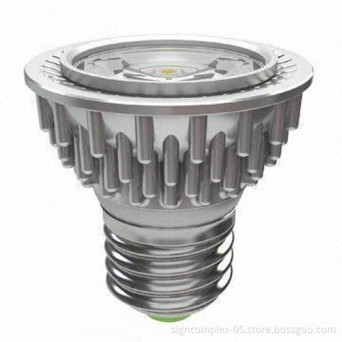 Dimmable LED Spotlight with 100 to 240V AC, 12V AC/DC Working Voltages, Aluminum and PC Body